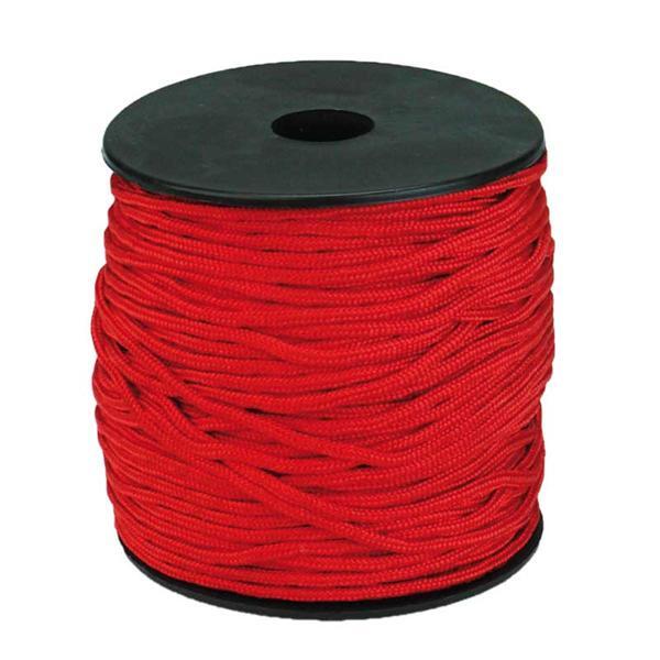 Paracord 2 mm - 50 m, rot