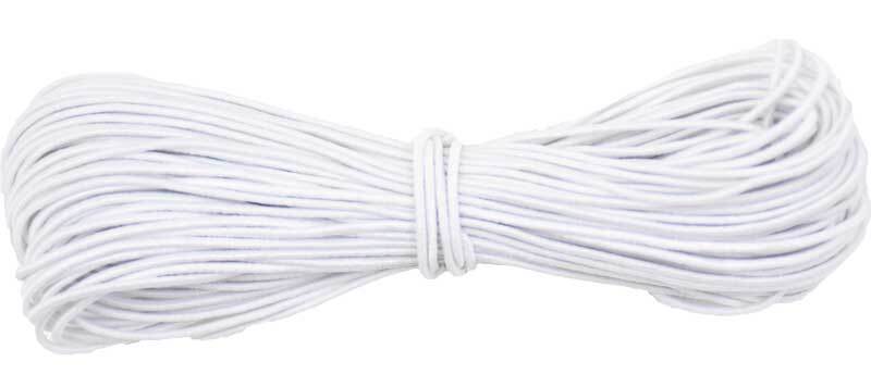 Corde élastique - Ø 1 mm, blanc