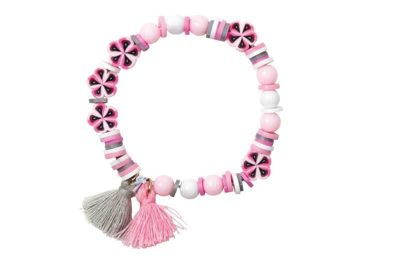 Set pour bracelet, rose - gris