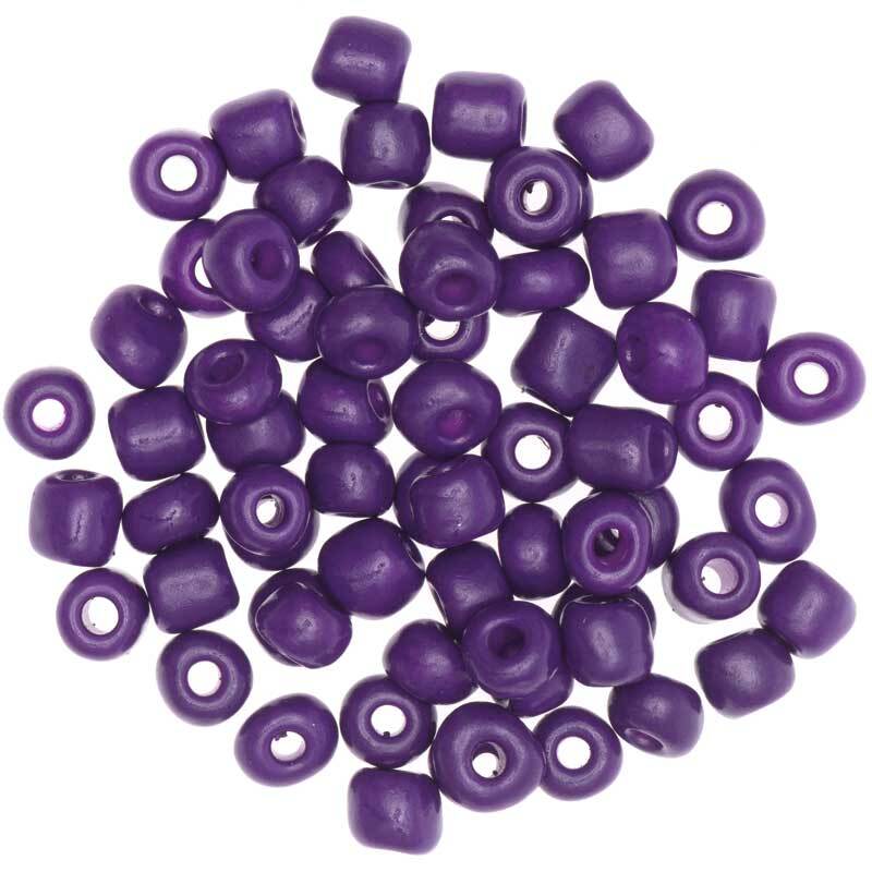Perles céramique naturel - Ø 5 mm, lilas