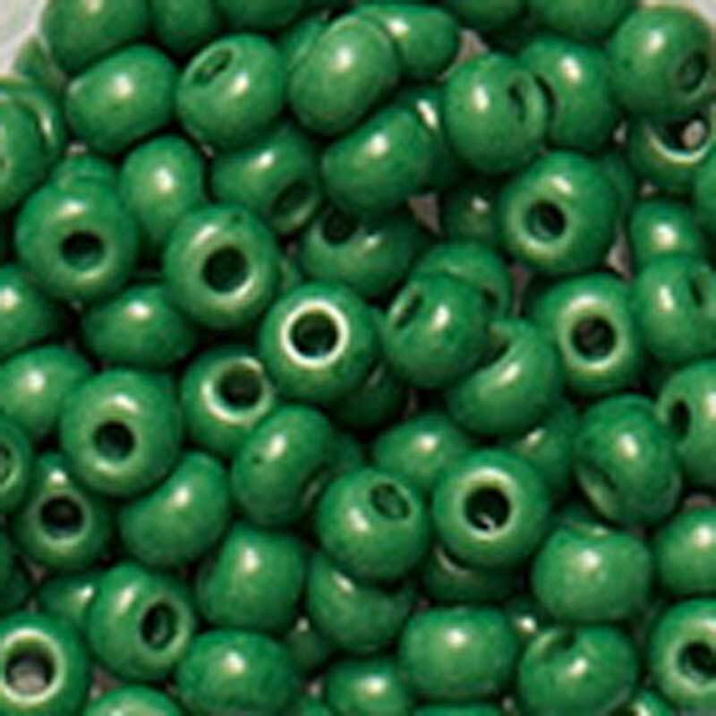 Rocailles opaques - Ø 4,5 mm, vert fougère