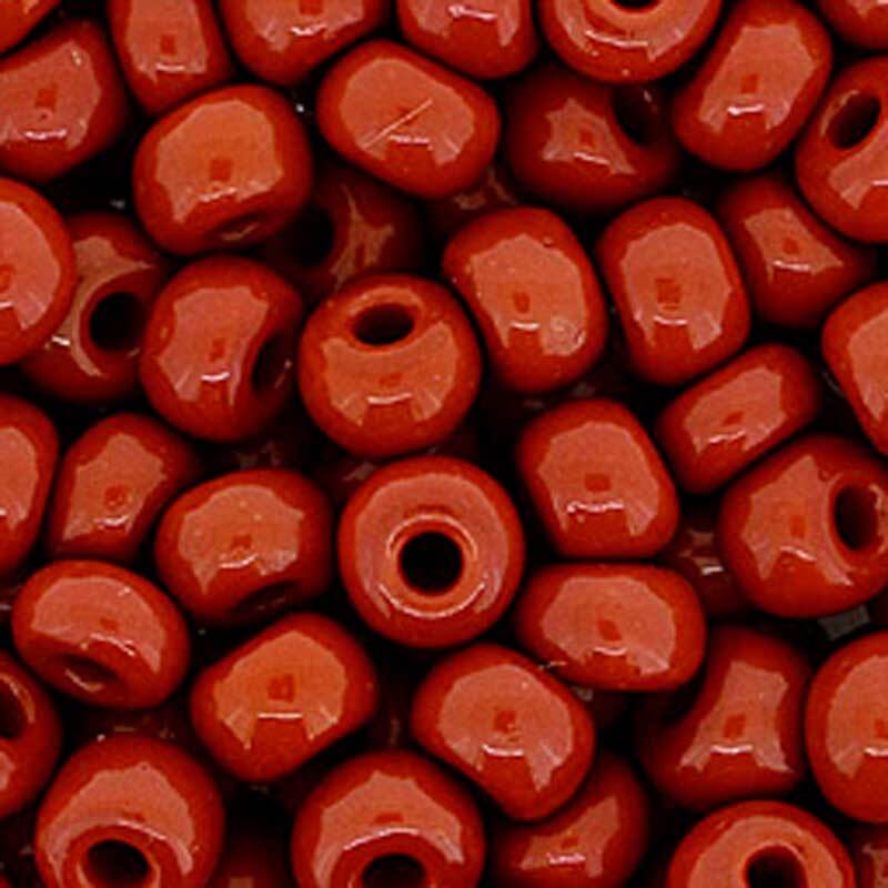 Rocailles opaques - Ø 4,5 mm, brun foncé