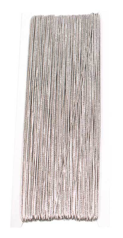 Ruban élastique - 50 m, couleur argentée