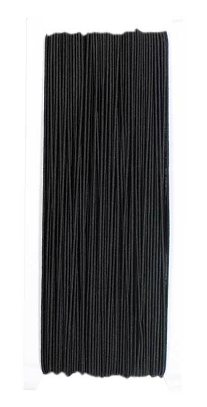 Elastikband - 50 m, schwarz