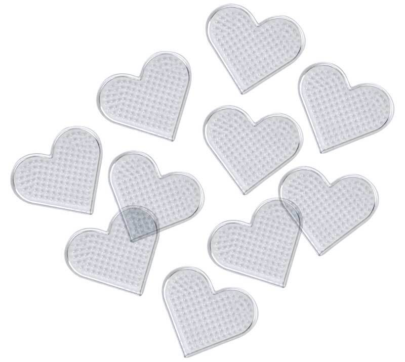 Set de plaques à picots - Coeur, 8,5 x 7,5 cm