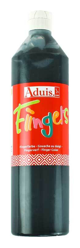 Aduis Fiingers Fingerfarbe - 750 ml, schwarz