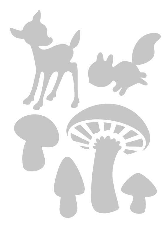 Sjabloon A6, paddenstoelen