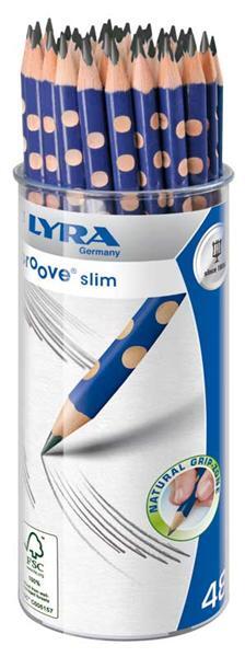 Crayon graphite Lyra Groove slim, 48 pces