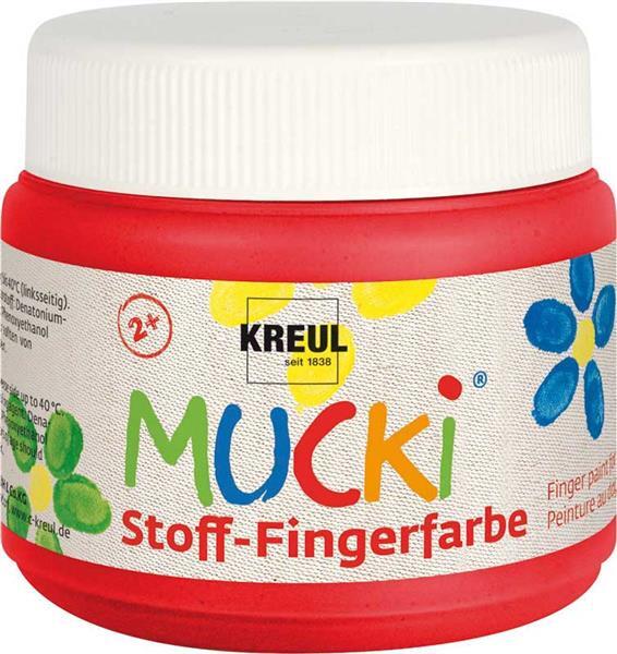 MUCKI Stoff-Fingerfarben - 150 ml, rot