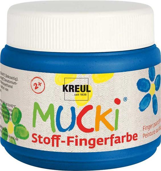 MUCKI Stoff-Fingerfarben - 150 ml, blau