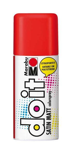 Marabu do it zijdemat spray - 150 ml, vermiljoen