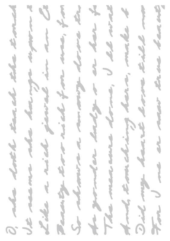 Schablone - A4, Schriftzug