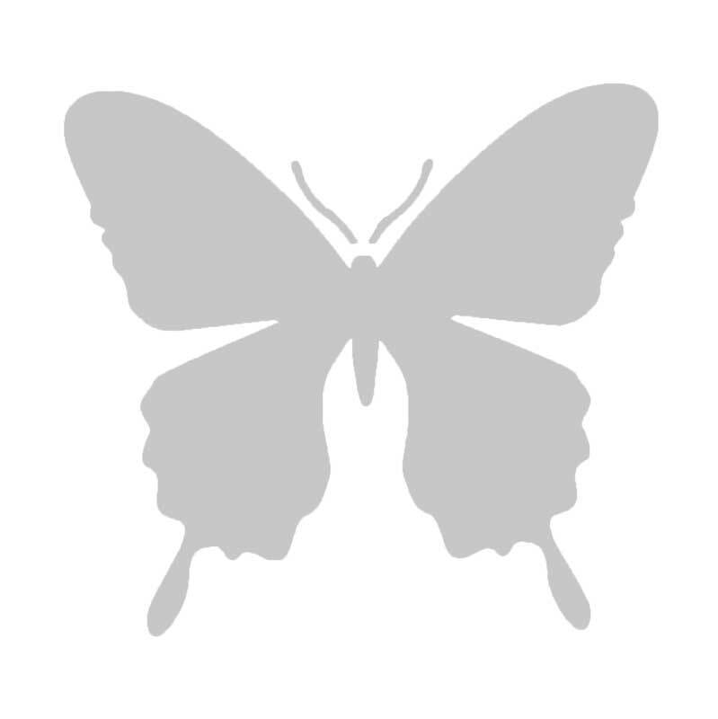Pochoirs -7,5 x 7,5 cm, autocollants, papillon