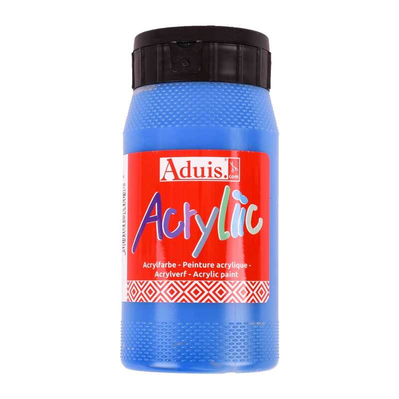 Aduis Acryliic acrylverf 500 ml, primair blauw