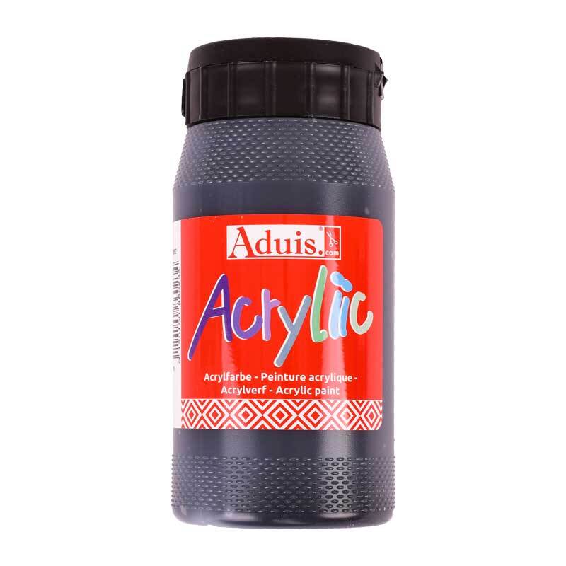 Aduis Acryliic acrylverf 500 ml, zwart