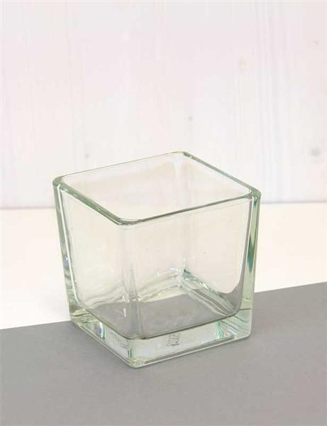Glazen kubus - conisch, ca. 10 cm