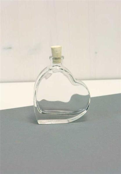 Glasflasche - Herz, 50 ml