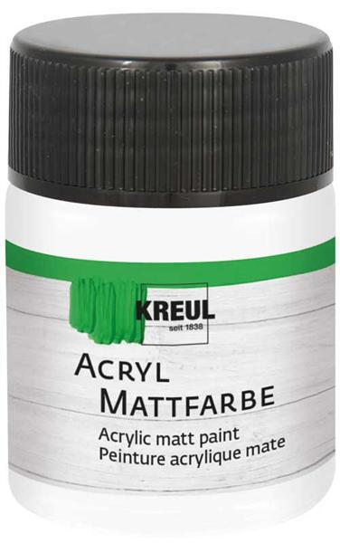 Acryl Mattfarbe - 50 ml, weiß