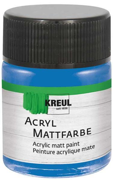 Acryl Mattfarbe - 50 ml, enzianblau