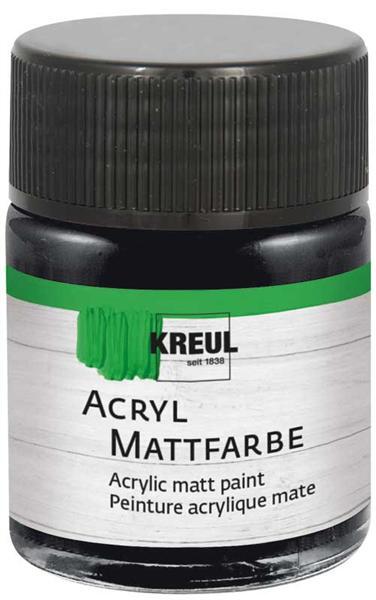 Acryl Mattfarbe - 50 ml, schwarz
