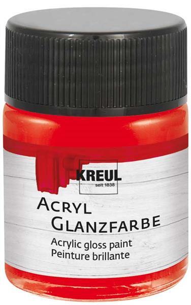 Acryl glansverf - 50 ml, rood
