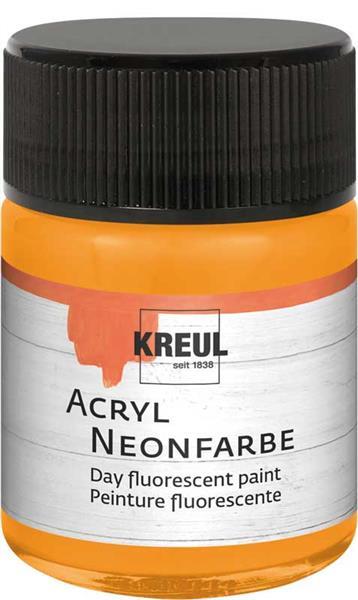 Acryl Neonfarbe - 50 ml, neonorange