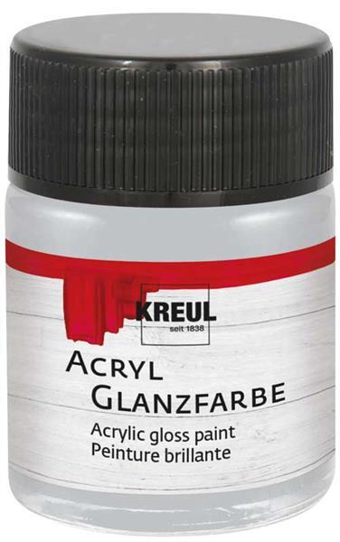 Acryl Glanzfarbe - 50 ml, silber