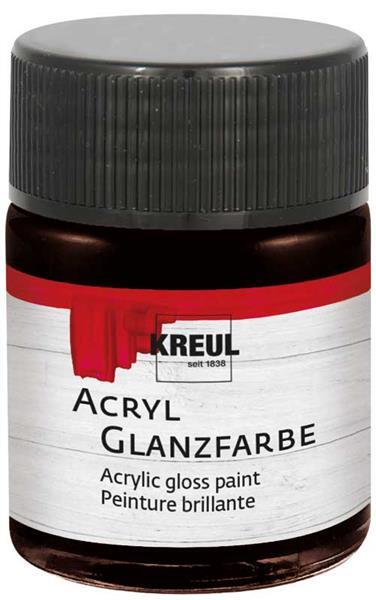 Acryl glansverf - 50 ml, donkerbruin