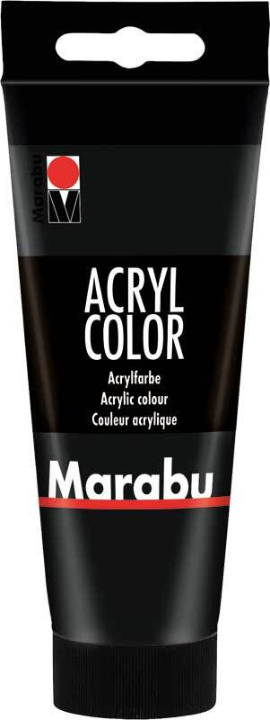 Marabu Acryl Color - 100 ml, noir