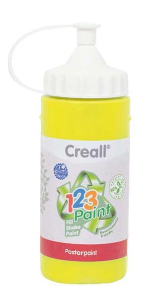 Creall 1-2-3 Paint navulverpakking - 3 st. geel