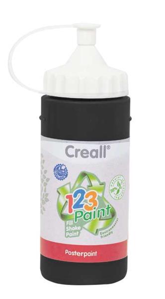 Creall 1-2-3 Paint navulverpakking - 3 st. zwart