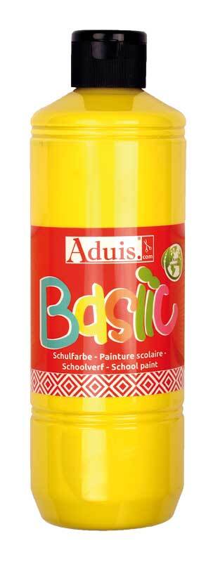Gouache Basiic Aduis - 500 ml, jaune primaire