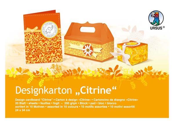 Bloc carton design - citrine