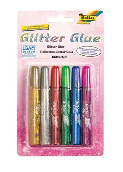 Glitter Glue 6 stuks/pak