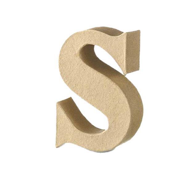 Papier-maché letter S
