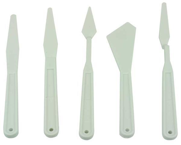 Couteaux et spatules de peintre, 5 pces
