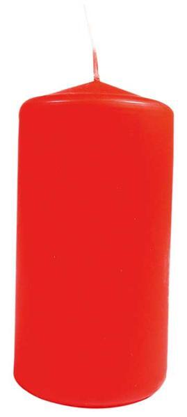 Bougie cylindrique - 100 x 50 mm, rouge