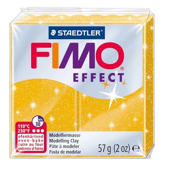 Fimo Soft glitter - 57 g, goud