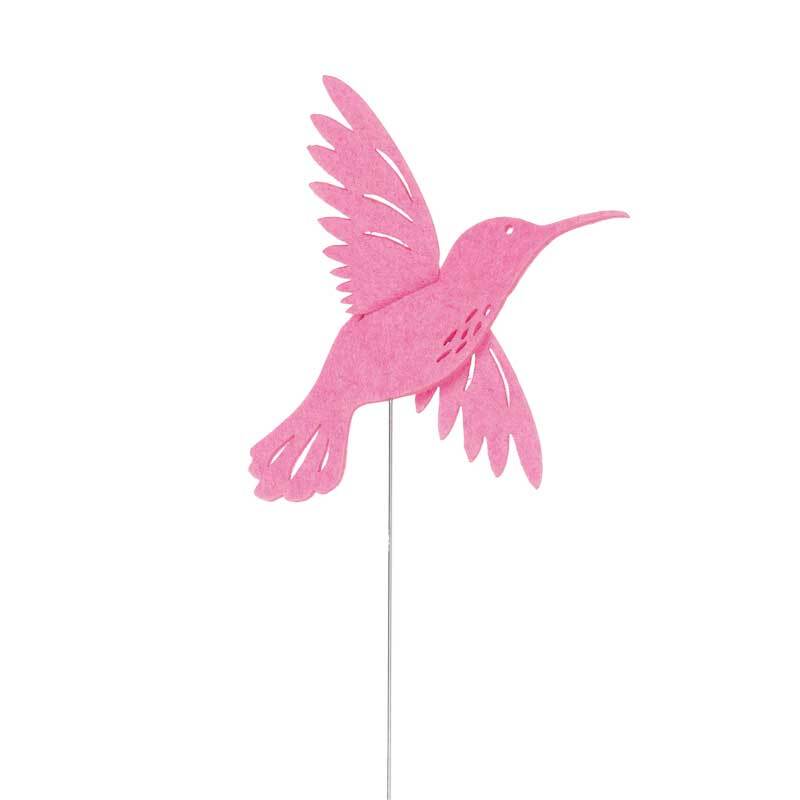 Filz Drahtstecker - Kolibri, rosa