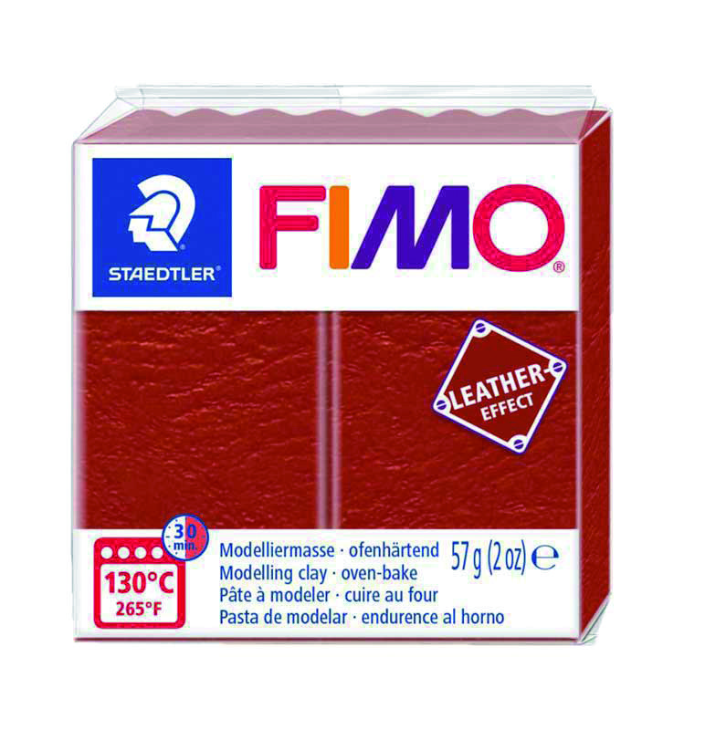 Fimo Leather effect - 57 g, roestbruin