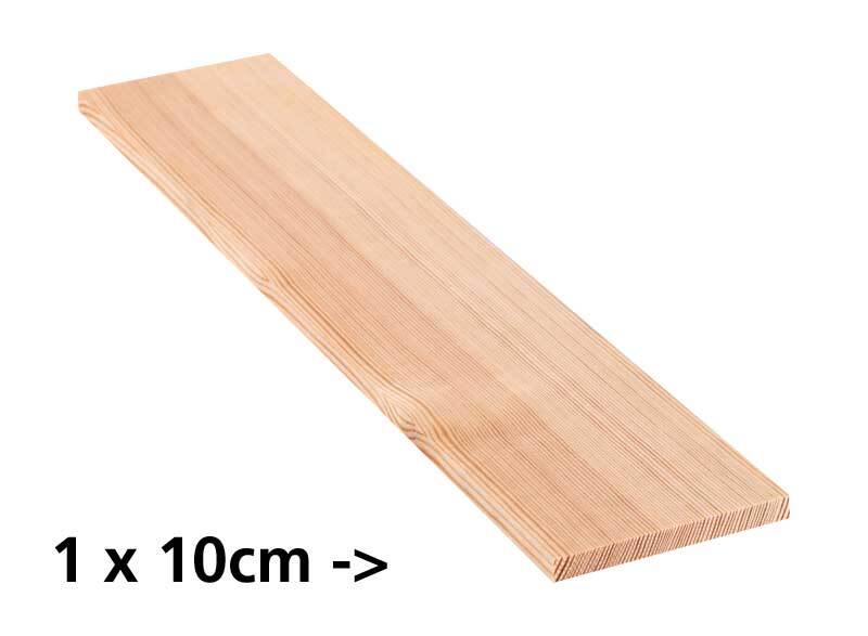 Grenen plank - 10 cm, 1 x 10 cm