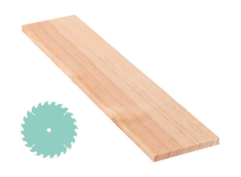 Grenen plank - zaagservice, 1 x 10 cm