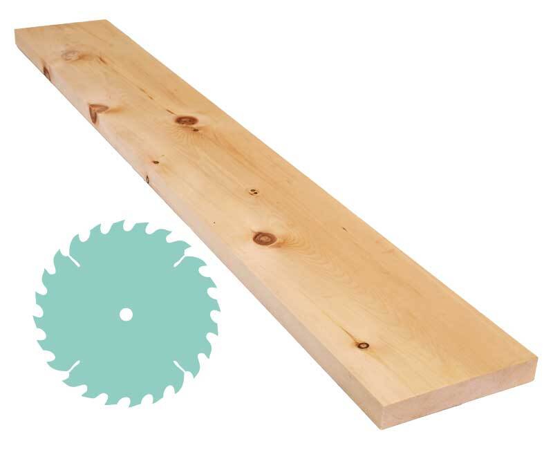 Alpenden plank - zaagservice, 2,4 x 14 cm