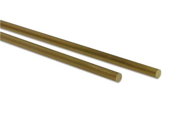Messing staaf - Lengte ca. 50 cm,  Ø 6 mm