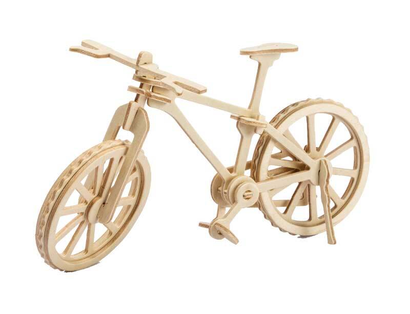 Houten bouwset fiets, 19,5 x 8 x 12 cm