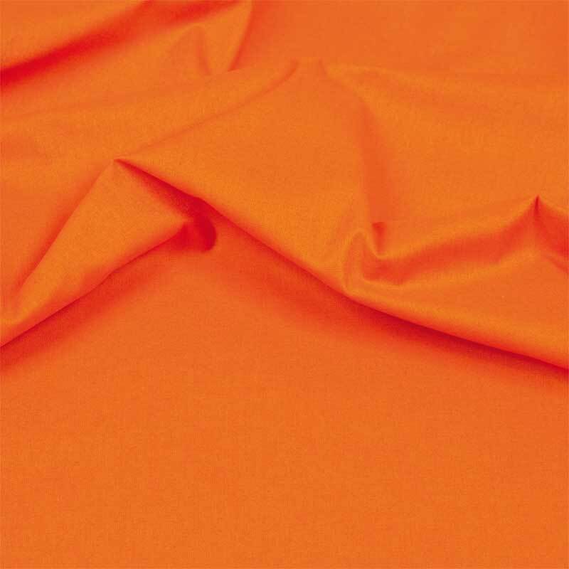 Baumwollstoff - uni, orange