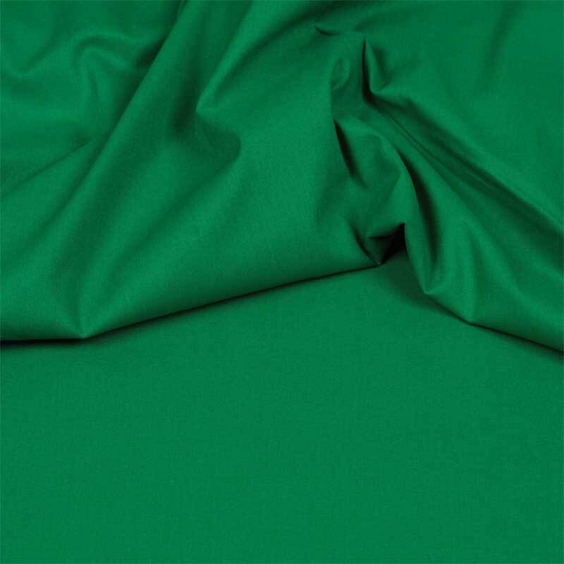 Katoenen stof effen, groen
