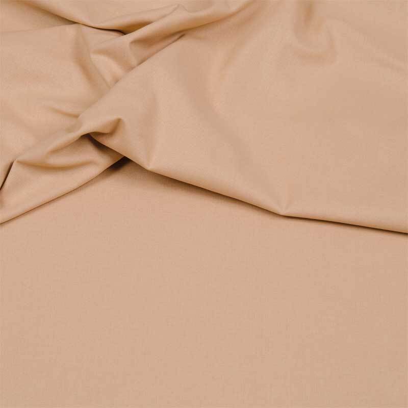 Tissu coton - uni, brun clair