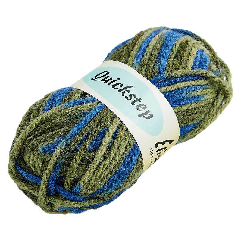 Wolle Quickstep - 50 g, Farbmix grün-blau