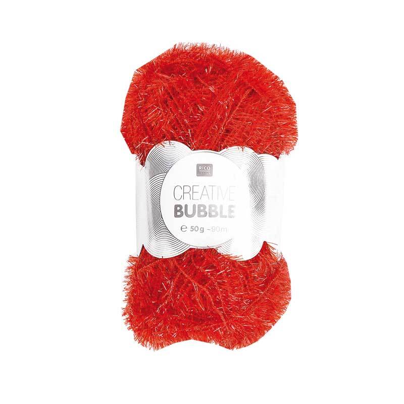 Creative Bubble garen - 50 g, rood